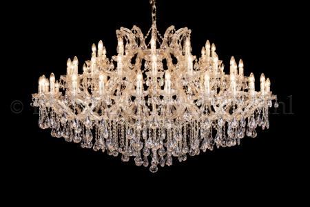Kristall Kronleuchter Maria Theresa 54  flammig Breites Modell (170cm/Gold)