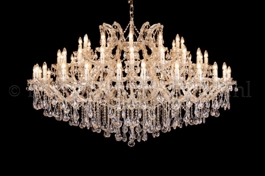 Kristall Kronleuchter Maria Theresa 54  flammig Breites Modell (170cm/Gold)