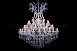 Kristall Kronleuchter Maria Theresa 60 flammig chrom 170cm