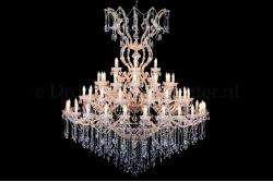 Kristall Kronleuchter Maria Theresa 60 flammig Gold 1,70m