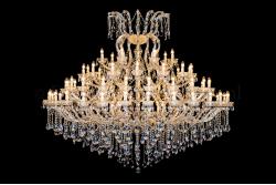 Kristall Kronleuchter Maria Theresa 77 flammig Breites Modell (200cm/Gold) Kristall Kronleuchter Maria Theresa 77 flammig Breites Modell (200cm/Gold)