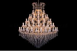 Kristall Kronleuchter Maria Theresa 91 flammig - 200cm gold