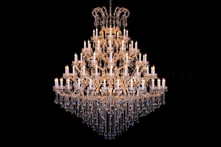 Kristall Kronleuchter Maria Theresa 91 flammig - 200cm gold