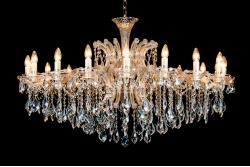Kristall Kronleuchter Josephine 18 armig/flammig 120cm (gold) Kristall Kronleuchter Josephine 18 armig/flammig 120cm (gold)