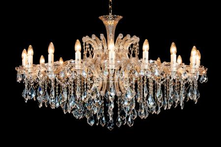Kristall Kronleuchter Josephine 18 armig/flammig 120cm (gold)
