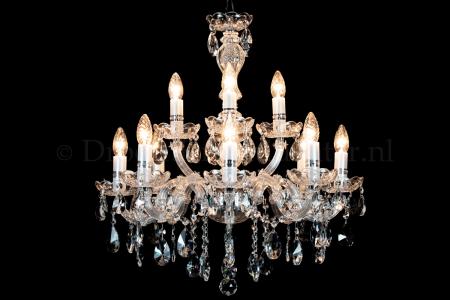 Deluxe Kristall Kronleuchter Maria Theresa 8+4 flammig (Ø60cm/chrom)
