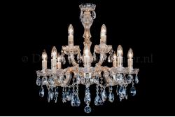 Deluxe Kristall Kronleuchter Maria Theresa 8+4 flammig (Ø60cm/gold) Deluxe Kristall Kronleuchter Maria Theresa 8+4 flammig (Ø60cm/gold)