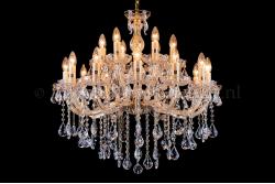 Deluxe Kristall Kronleuchter Maria Theresa 12+6 flammig (Ø75cm/gold) Deluxe Kristall Kronleuchter Maria Theresa 12+6 flammig (Ø75cm/gold)