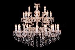 Deluxe Kristall Kronleuchter Maria Theresa 28 flammig (Ø95cm/chrom) Deluxe Kristall Kronleuchter Maria Theresa 28 flammig (Ø95cm/chrom)