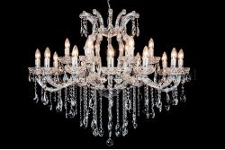 Deluxe Kristall Kronleuchter Maria Theresa Oval 18 flammig (100cm x 80cm/chrom) Deluxe Kristall Kronleuchter Maria Theresa Oval 18 flammig (100cm x 80cm/chrom)