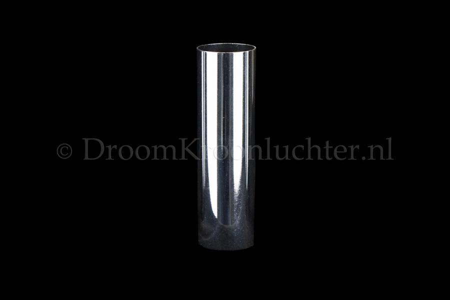 Kerzenhülse Metall Chrom für Kronleuchter