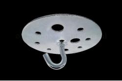 Deckenplatte Metall Rund mit Haken für Kronleuchter
