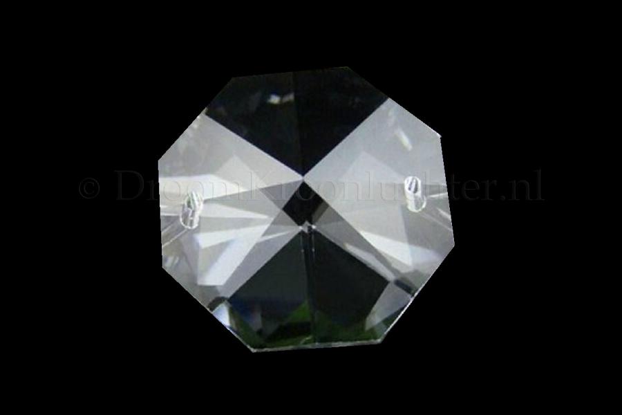 Glasperle Achteck