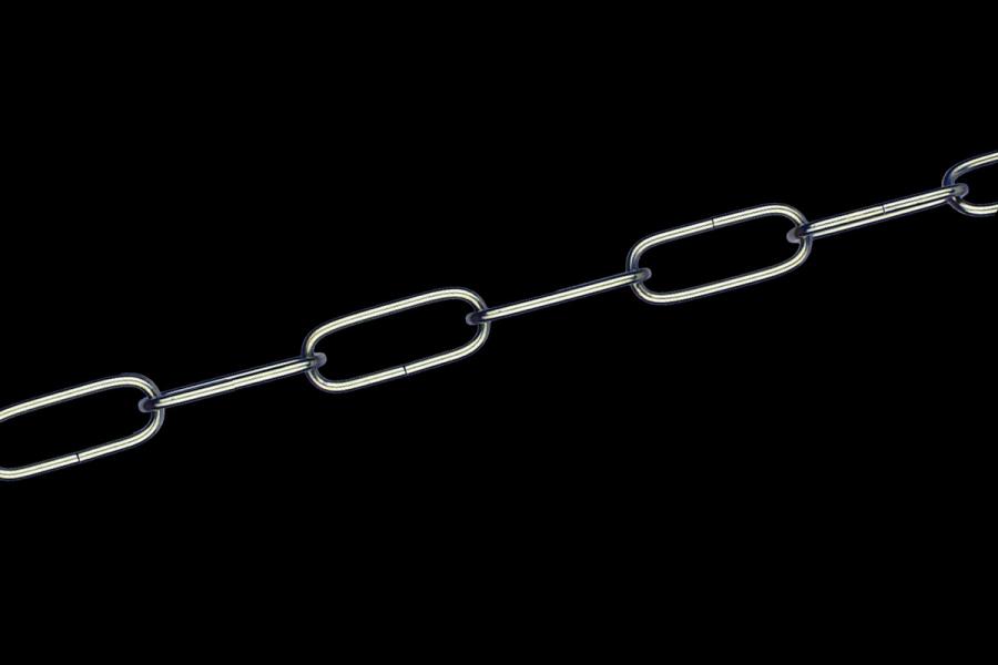 1 Meter Clarance Kettung (chrom)