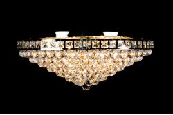 Deckenleuchte Amanda 8 flammig Gold Kristall - Ø60cm