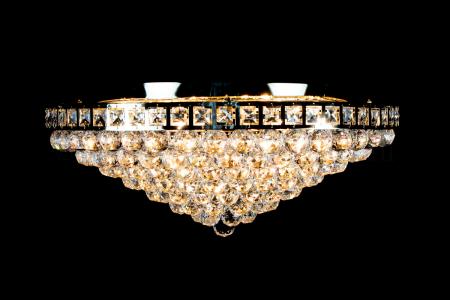 Deckenleuchte Amanda 8 flammig Gold Kristall - Ø60cm Deckenleuchte Amanda 8 flammig Gold Kristall - Ø60cm