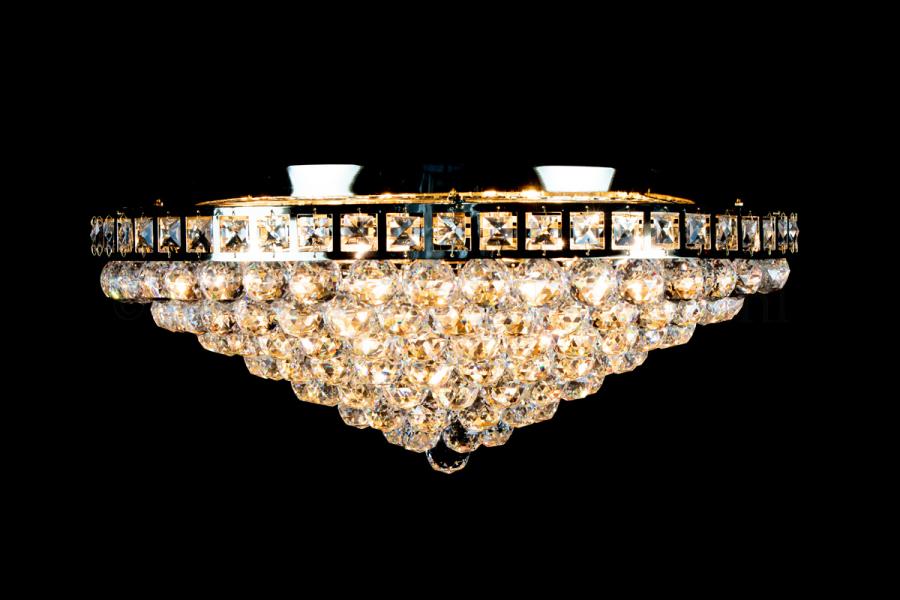 Deckenleuchte Amanda 8 flammig Gold Kristall - Ø60cm