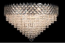 Deckeneleuchte Amy 9 flammig Chrom Kristall - Ø60cm