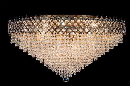 Deckeneleuchte Amy 12 flammig Bronze Kristall - Ø80cm Deckeneleuchte Amy 12 flammig Bronze Kristall - Ø80cm