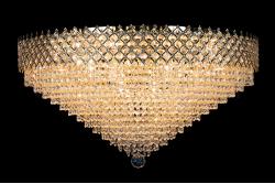 Deckeneleuchte Amy 12 flammig Gold Kristall - Ø80cm