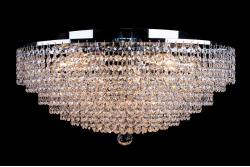 Deckenleuchte Livia 8 flammig Chrom Kristall - 60cm