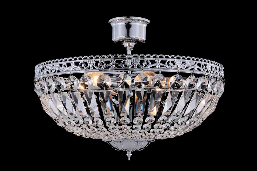 Deckenleuchte Ruby 6 flammig 47 cm - Chrom