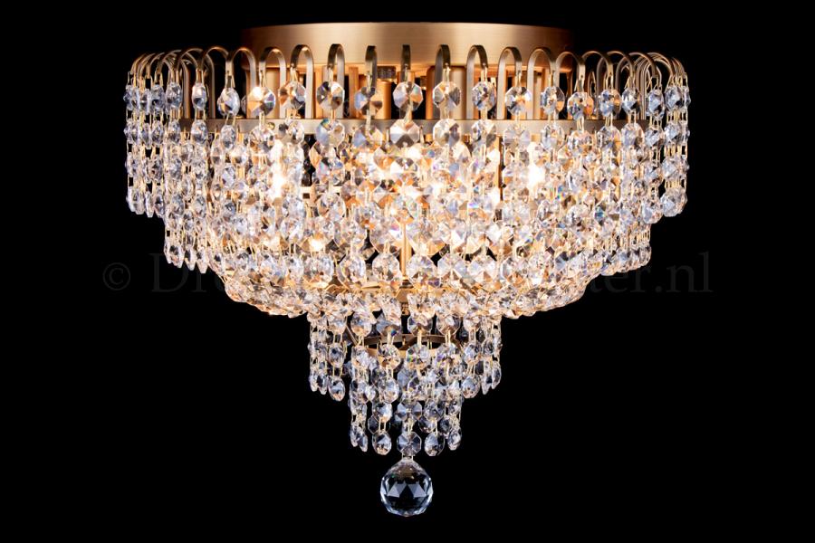 Deckenleuchte Salle 4 flammig Bronze Kristall - 40cm