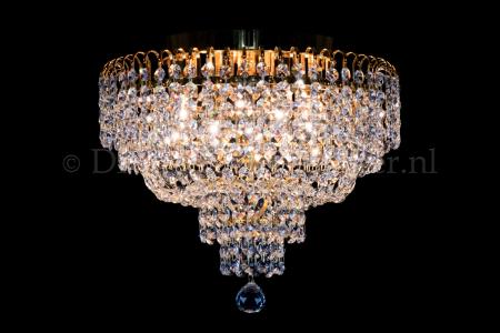 Deckenleuchte Salle 4 flammig Gold Kristall - 40cm Deckenleuchte Salle 4 flammig Gold Kristall - 40cm