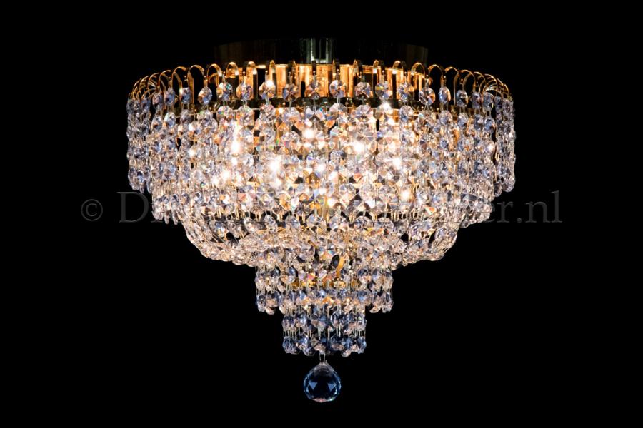 Deckenleuchte Salle 4 flammig Gold Kristall - 40cm