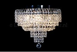 Deckenleuchte Salle 4 flammig Chrom Kristall - 40cm