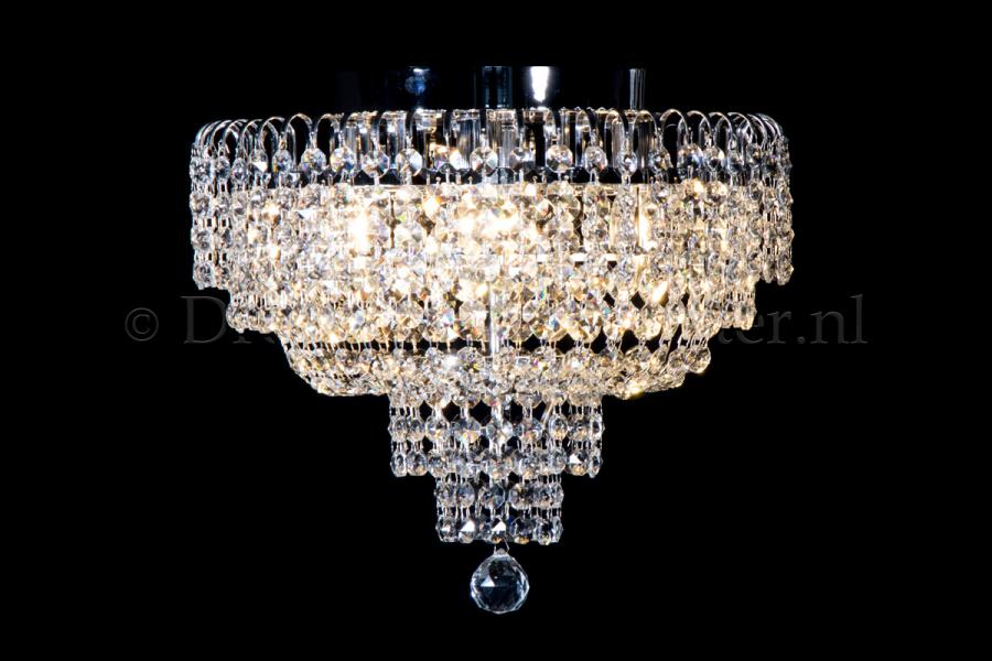 Deckenleuchte Salle 4 flammig Chrom Kristall - 40cm Deckenleuchte Salle 4 flammig Chrom Kristall - 40cm