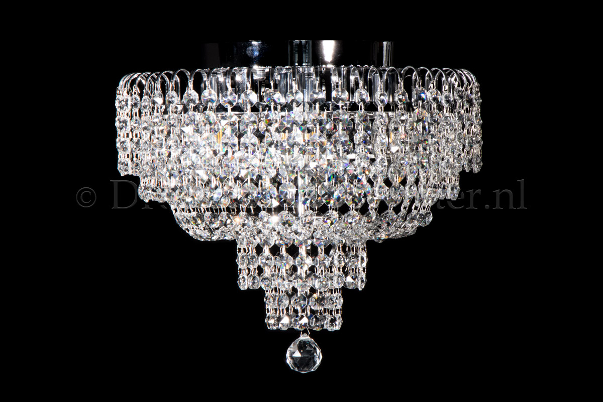 Deckenleuchte Salle 4 flammig Chrom Kristall - 40cm Deckenleuchte Salle 4 flammig Chrom Kristall - 40cm