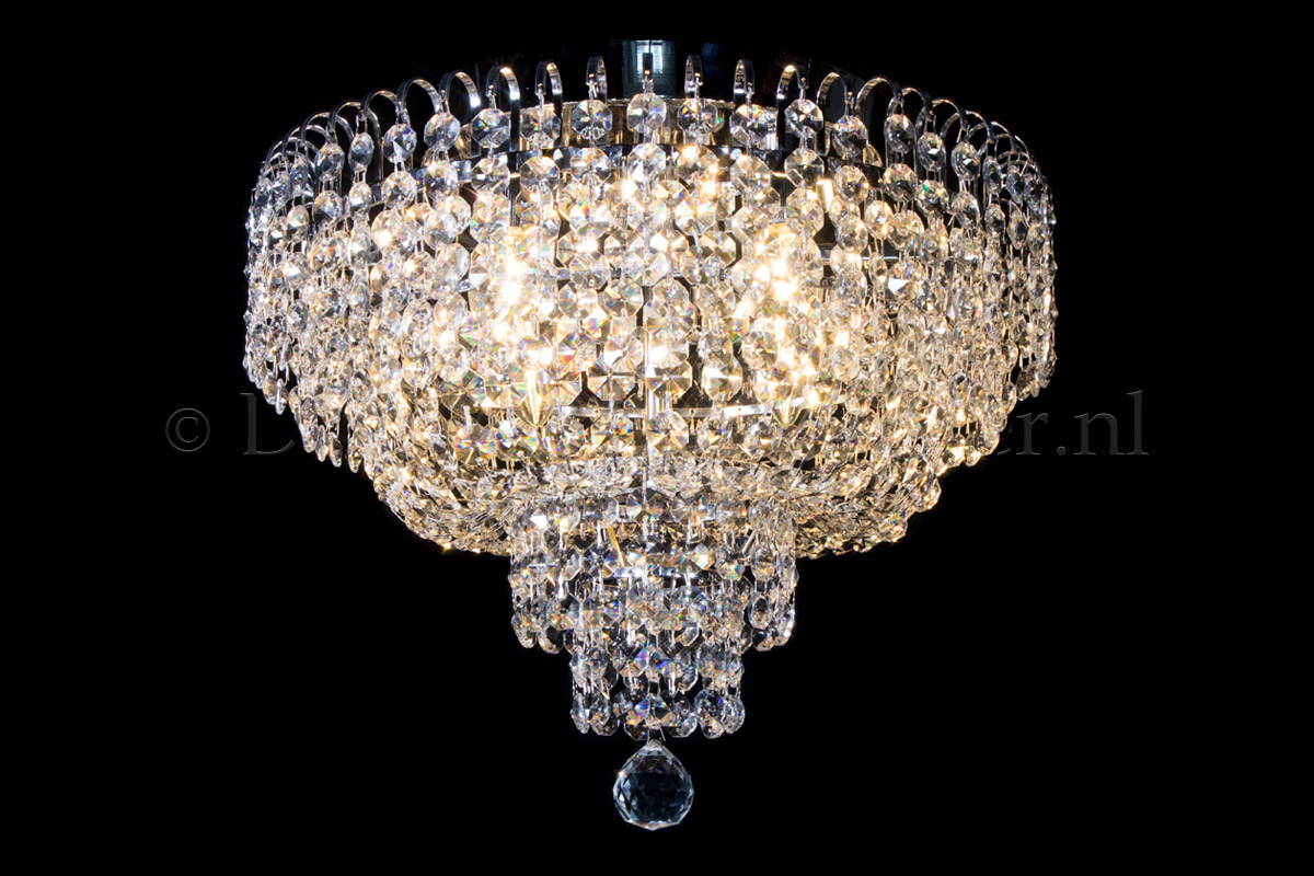 Deckenleuchte Salle 4 flammig Chrom Kristall - 40cm Deckenleuchte Salle 4 flammig Chrom Kristall - 40cm
