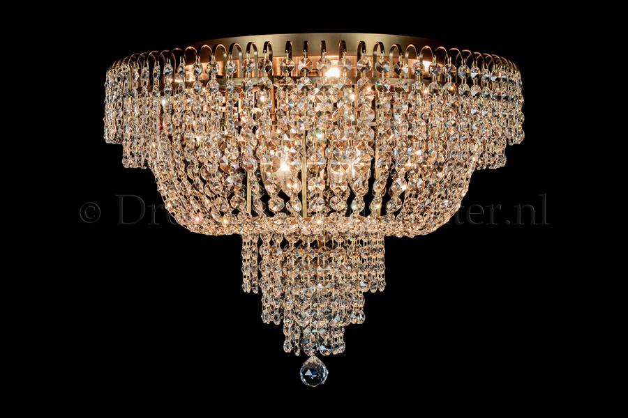 Deckenleuchte Salle 8 flammig Bronze Kristall - 60cm