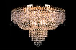 Deckenleuchte Salle 8 flammig Gold Kristall - 60cm
