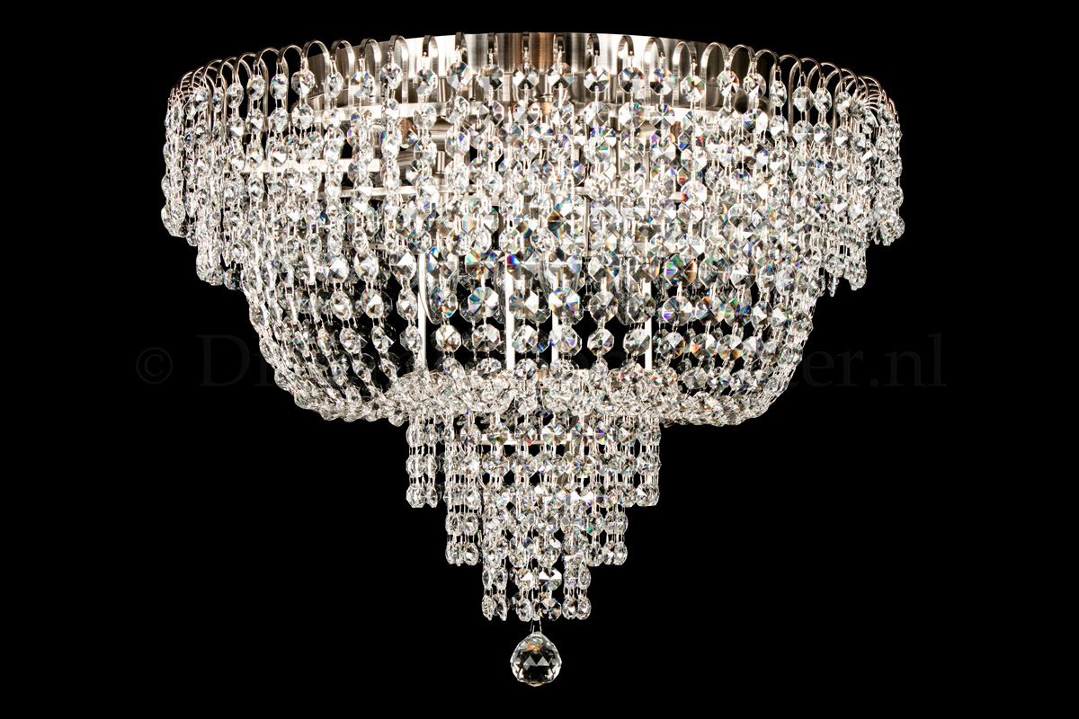 Deckenleuchte Salle 8 flammig Silber Kristall - 60cm Deckenleuchte Salle 8 flammig Silber Kristall - 60cm