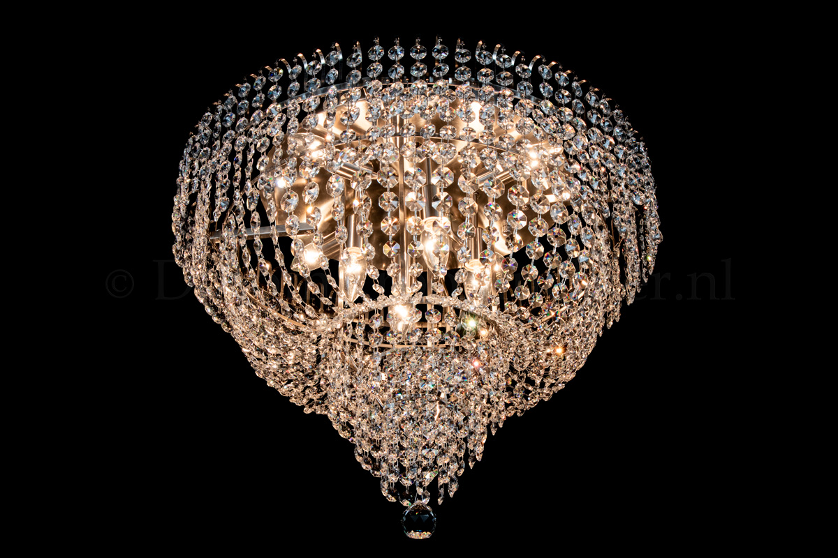 Deckenleuchte Salle 8 flammig Silber Kristall - 60cm Deckenleuchte Salle 8 flammig Silber Kristall - 60cm