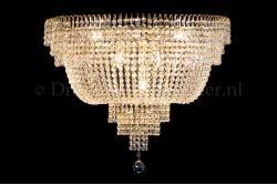 Deckenleuchte Salle 9 flammig Gold Kristall