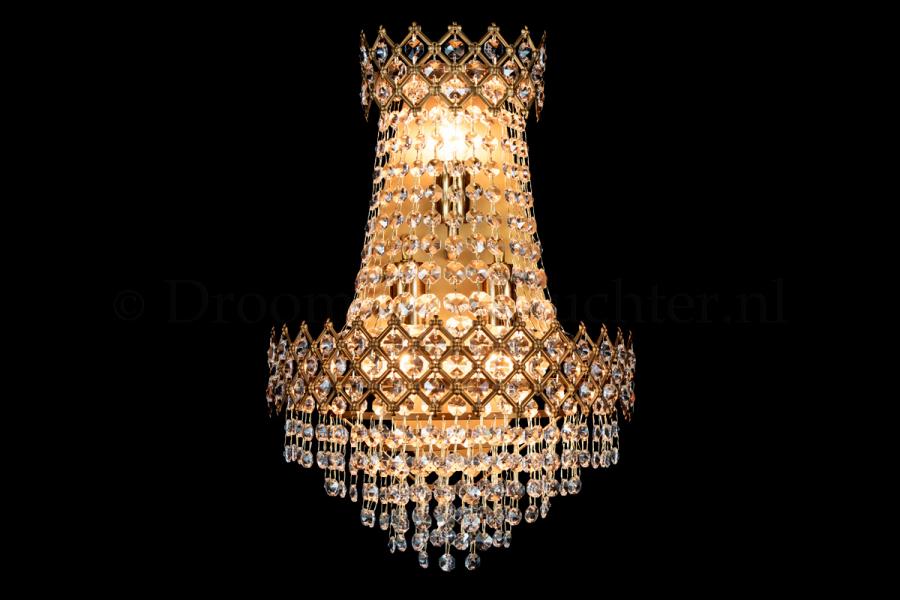 Kristall Wandleuchte Amy 3 flammig (Kristall/Bronze) - 30cm