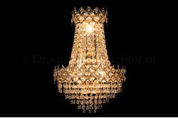 Kristall Wandleuchte Amy 3 flammig (Kristall/Gold) - 30cm