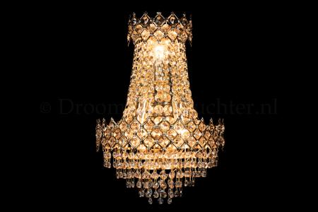 Kristall Wandleuchte Amy 3 flammig (Kristall/Gold) - 30cm Kristall Wandleuchte Amy 3 flammig (Kristall/Gold) - 30cm
