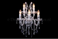 Kristall Wandleuchte Maria Theresa 5-flammig (Kristall/Chrom) - S-Bogen