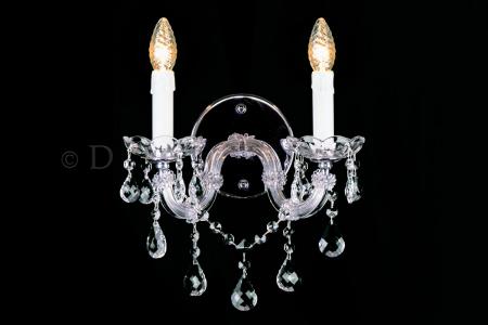 Kristall Wandleuchte Maria Theresa 2 flammig (chrom) Kristall Wandleuchte Maria Theresa 2 flammig (chrom)