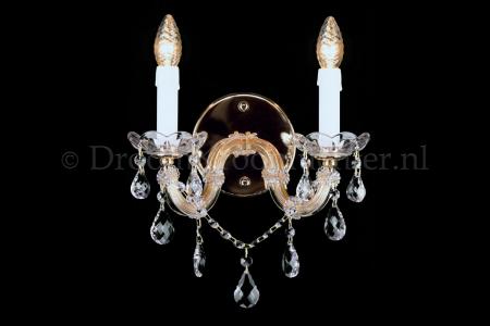 Kristall Wandleuchte Maria Theresa 2 flammig Kristall (gold) Kristall Wandleuchte Maria Theresa 2 flammig Kristall (gold)