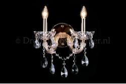 Kristall Wandleuchte Maria Theresa 2 flammig Kristall (gold) EXTRA LUXE