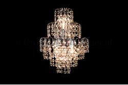 Kristall Wandleuchte Salle 3 flammig (Chrom) - 30cm