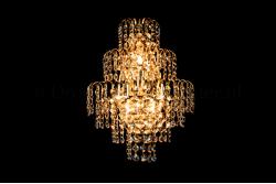 Kristall Wandleuchte Salle 3 flammig (Gold) - 30cm