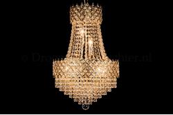 Kronleuchter Amy 6 flammig Gold Kristall - Ø40cm