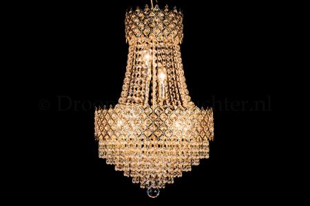 Kronleuchter Amy 6 flammig Gold Kristall - Ø40cm