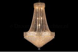 Kronleuchter Amy 15 flammig Gold Kristall - Ø80cm